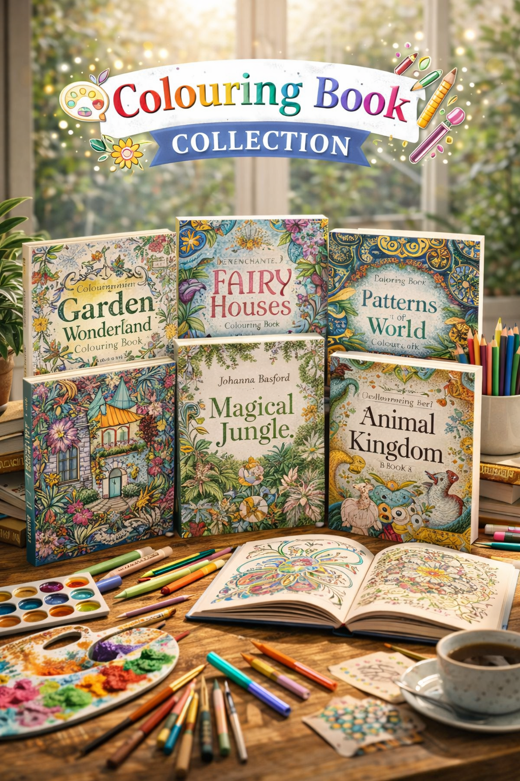 COLOURING/STICKER BOOKS